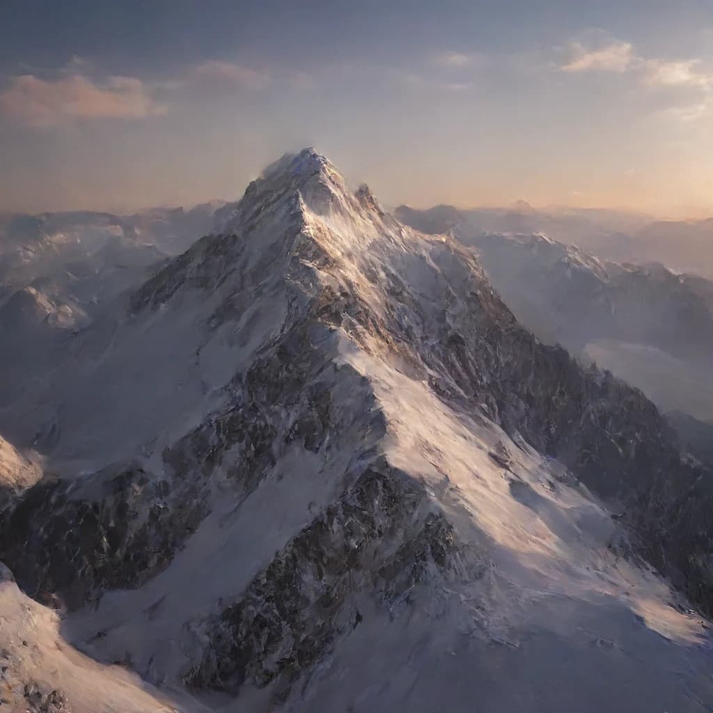 snowy mountain top